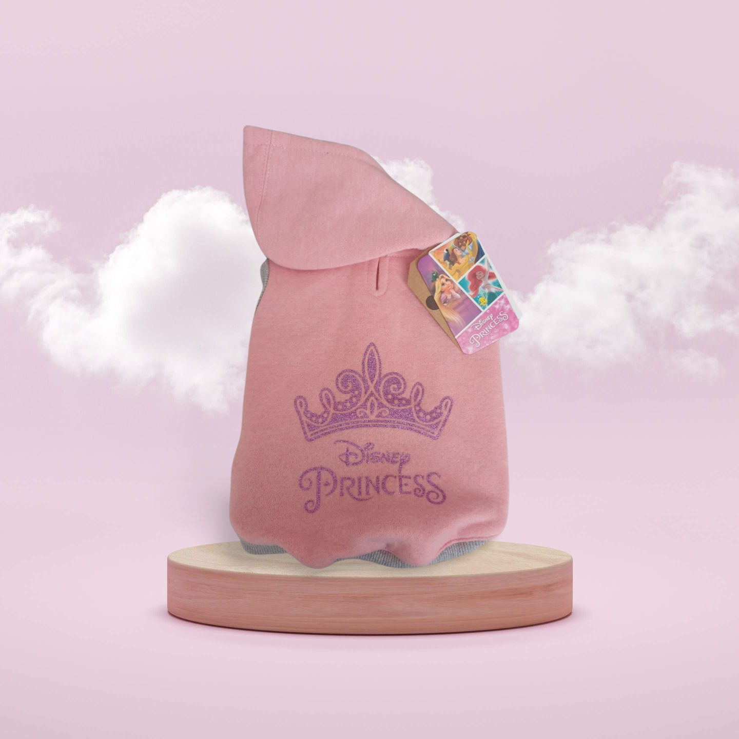 FELPA ROSA CON RICAMO